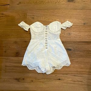 White Eyelet Romper
